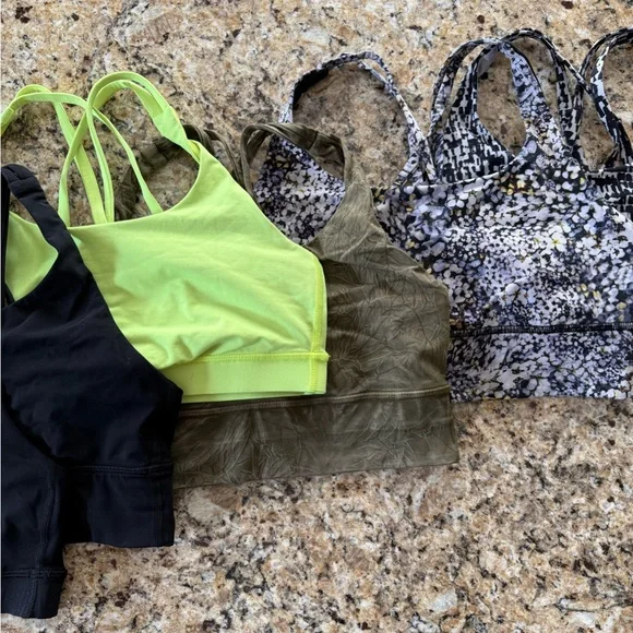 6 count Lululemon Energy Sports Bras size 6 - Picture 3 of 4